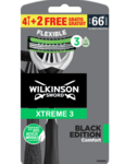 Wilkinson Xtreme3 Black Edition jednorazový holiaci strojček 6ks (W302383800)