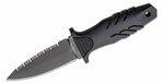FX-647 S FOX knives KNIVES TACTICAL ELEMENTUM DAGGER STAINLESS STEEL N690 BLD SERRATED,BLACK NAYLON