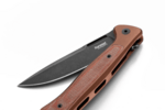 LionSteel SK01A EB Skinny kapesní nůž 8,4 cm, černá, hnědá, hliník, Micarta