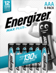Energizer Max Plus AAA alkalické baterie 6ks E303321200