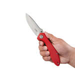 Kubey KU314J Ruckus Red zsebkés 8,4 cm, piros, G10, csat