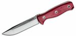 Condor CTK2832-4.7HC BUSHCRAFT BLISS vnější nůž 12,2 cm, červená, Micarta, pouzdro Kydex + kůže