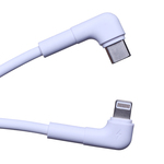 Maxlife MXUC-09 úhlový kabel USB-C - Lightning 1,0 m 27W bílá (OEM0101209)