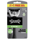 Wilkinson Xtreme3 Black Edition jednorazový holiaci strojček 4ks (W302383700)