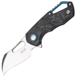 MKM MK FX03M-1CM ISONZO Hawkbill kapesní nůž 4,9 cm, Satin, mramorové uhlíkové vlákno