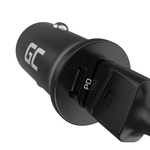 CADM-GC-38AC Green Cell autós töltő PowerRide Nano38 38W USB-C és USB-A, PD 3.0/Ultra Charge