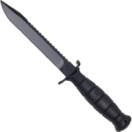 Glock FM81 Nůž na přežití Black + pilka, 16,5 cm, černá barva, plastové pouzdro