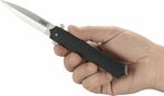 CRKT CR-2265 XOLOTL™ BLACK vreckový nôž - dýka 9,3 cm, čierna, G10