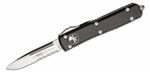 Microtech 121-5 Ultratech Satin Partial Serrated automatický nůž 8,8 cm, černá, hliník