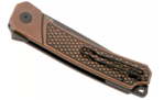 QSP Knife QS139-E2 Osprey Copper Stonewashed vreckový nôž 8,3 cm, čierna, meď