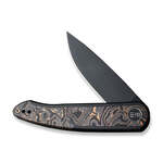 We Knife WE20043-6 Smooth Sentinel kapesní nůž 7,6 cm, Black Stonewash, titan, uhlíkové vlákno, měď