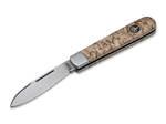 Böker Manufaktur Solingen 111942 Barlow Prime Curly Birch kapesní nůž 7 cm, dřevo - kudrnatá bříza