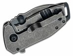 CRKT CR-2485K Squid™ Compact fekete kis zsebkés 4,4 cm, fekete Stonewash, teljesen acél