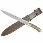ALCARAZ-26A Muela 260mm blade, stag handle, stainless steel guard and cap