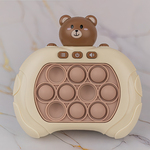 Maxlife MXPS-100 Teddy Bear hordozható játék - mackó, bézs, 4 játékmód (OEM0200583)