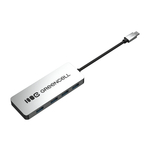 Green Cell HUB-GC-C4A Basic adaptér USB-C 4v1 (4x USB-A 3.0) - rýchly prenos až 5Gb/s, hliník