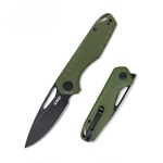 Kubey KU324C Doris Green Black kapesní nůž 8,3 cm, černá, zelená, G10, spona