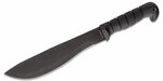 KA-BAR KB-1248 CUTLASS machete 27,8 cm, teljesen fekete, Kraton G, Cordura hüvely + bőr