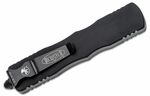 Microtech 227-3T Dirac Delta Black Tactical Serrated automatický nůž 9,6 cm, celočerná, hliník