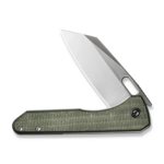 CIVIVI C23060-2 Nugz zsebkés 8 cm, szatén, zöld, Micarta