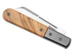 CK0115 UL LionSteel SheepFoot M390 blade, Olive wood Handle, Ti Bolster & Liners