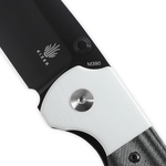 Kizer V3575A2 Deviant Black & White kapesní nůž 7,7 cm, černá, bílá, Micarta, G10