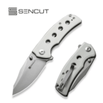 S23068-2 Sencut Excalis White G10 Handle Satin Finished 9Cr18MoV Blade Liner Lock