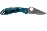 Spyderco C11FPK390 Delica 4 Lightweight K390 zsebkés 7.4 cm, szatén, kék, francia
