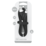 SETTY USB kábel USB-microUSB 1,2 m 2A KNA-M-1.221 fekete (GSM171579)