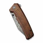 C23024-DS1 CIVIVI Bhaltair Guibourtia Wood Handle Damascus Blade Liner Lock