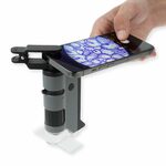 Carson MP-250 MicroFlip kapesní mikroskop 100x-250x, LED a UV osvětlení, adaptér na chytrý telefon