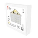 DCWW02 Emos Lighting LED adventný kalendár drevený, 35x33 cm, 2x AA, vnútorný, teplá biela, časovač