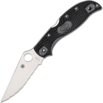 Spyderco C258SBK Střech 2 XL kapesní nůž 10 cm, Satin, černá, FRN