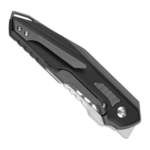 Kizer Ki3664A2 Zero zsebkés 8,2 cm, kézzel csiszolt, fekete, alumínium, titán 