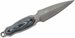 CRKT CR-2075 SHRILL™ BLACK GREY taktický nôž - dýka 12 cm, šedočierna, Micarta, kožené puzdro