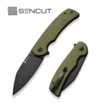 S23064-1 Sencut Omniform OD Green Coarse G10 Handle Black 9Cr18MoV Blade Liner Lock