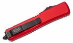 Microtech 122-3RD Ultratech Red Black F/S automatický nůž 8,8 cm, černá, červená, hliník