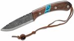 Condor CTK2825-4.3HC BLUE RIVER KNIFE lovecký nůž 11 cm, ořechové dřevo, tyrkys, kožené pouzdro