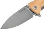 KUR UL LionSteel Liner Lock Sleipner Blade, OLIVE WOOD handle, IKBS