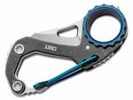 CRKT CR-9083 Compano™ karabiner báránytalp zsebkés/karabiner 3,7 cm, acél, fekete kőmosás