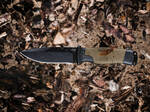Böker Plus 02BO083 DESERTMAN nůž do přírody 11,5 cm, černá, pískově-hnědá, polypropylen, pouzdro
