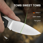 Kizer V3692A2 Tomb Black vreckový nôž 8,2 cm, Satin, čierna, hliník 