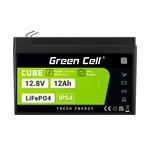 LFPGC12V12AH Green Cell CUBE LiFePO4 12Ah 12,8V 153,6Wh lítium-vas-foszfát akkumulátor kerekesszékhe