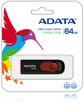 AC008-64G-RKD ADATA 64 GB USB ADATA C008 fekete/piros (nyomtatott)