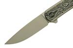 WE20043-5 We Knife Smooth Sentinel Šedá Titanium Handle With Aluminum Foil Carbon Fiber Inlay