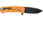 LionSteel ROK A OB Orange vreckový nôž 8,3 cm, čierna, oranžová, hliník