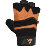 RDX Gym Glove Leather S15 Tan - XXL