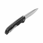 QSP Knife QS129-B Harpyie Black veľký vreckový nôž 9,5 cm, satin, čierna, G10, uhlíkové vlákno