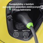 EVKABGC03 Green Cell Snap Type 2 EV töltőkábel 11kW 7m elektromos autókhoz