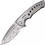 We Knife WE22044-DS1 Nexusia vreckový nôž 8,8 cm, damašek, titán, limitovaná edícia